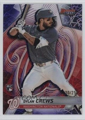 2025 Bowman's Best Purple Lazer Refractor 30/250 Dylan Crews #27 Rookie RC 1u7g