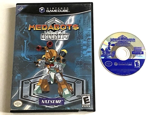Medabots Infinity Nintendo GameCube Game Disc Case RPG Robots Bots Medabot 2003