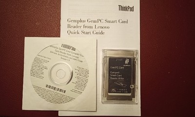 Lenovo GemPlus/Gemalto GemPC Compact Smart Card Reader Writer PCMCIA/PC Card