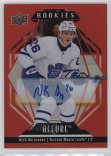2022 Upper Deck Allure Rookies Red Rainbow Nicholas Abruzzese Nick #122 Auto j8g