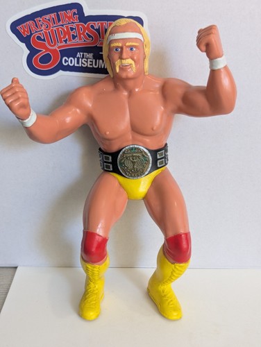WWF LJN Hulk Hogan w Belt - WWE Vintage Titan Spor...