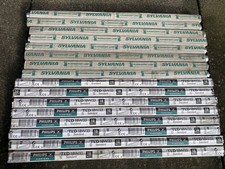18W FLUORESCENT TUBES X18 LAMPS PHILIPS + SYLVANIA NEW OLD STOCK COOL WHITE