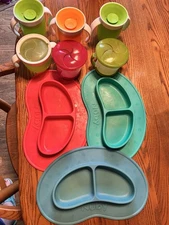 Munchkin/Nuby Bundle Suction Plates Bowls Mats, Sippy & Snack Cups BPA Free