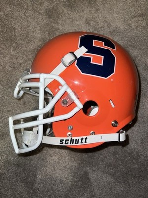 Schutt Syracuse Orange Football Helmet Orange White Navy Blue