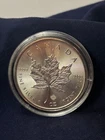 .999 Fine Silver 1 Oz Round 2014 Maple Leaf 5 Dollar Coin Elizabeth II