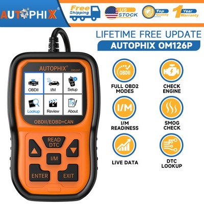 Autophix OM126P OBD2 Diagnostic Code Reader Automotive Check Engine Scan Tool