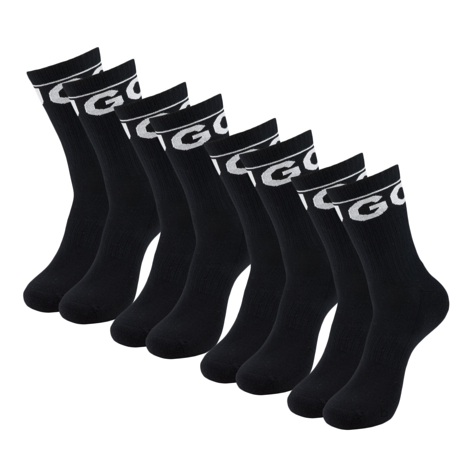 4 Paar HUGO Herren Socken QS Rib Iconic CC Finest Soft Cotton Blend 5190₽