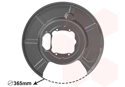 VAN WEZEL 0655374 Splash Panel, brake disc for BMW