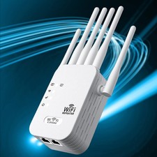 Dual Band WiFi Signal Amplifier Extender Range Repeater Booster 1200Mbps UK Plug