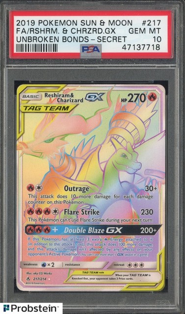 Reshiram & Charizard GX #217 (Unbroken Bonds (2019))