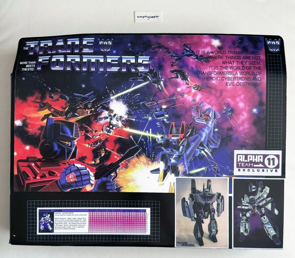 G1 Transformers Decepticon Custom Jetfire Skyfire Valkyrie con caja de accesorios Foto 2 de 4