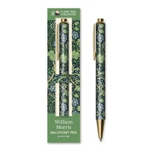 William Morris: Seaweed Boxed Decorative Ballpoint Pen by Flame Tree Studio Book