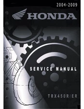 Printed Service Shop Repair Manual 2004-2009 Honda TRX450R TRX450ER TRX450 R