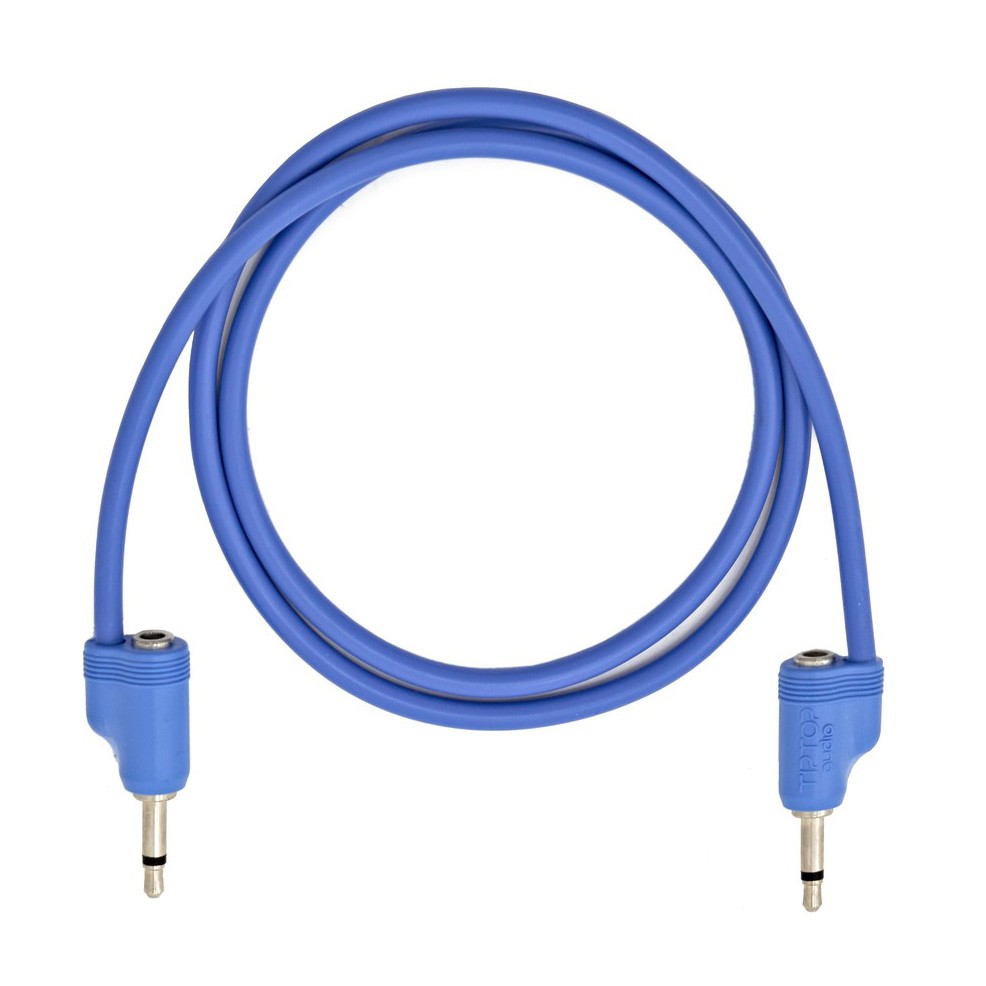 Tiptop Audio Stackcable 3.5mm Eurorack Patch Cable - Blue, 70 cm