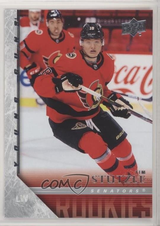 2020-21 Extended Series 2005-06 Upper Deck Tribute Young Guns Tim Stutzle 12a0