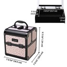 BYOOTIQUE Makeup Train Case w/ Cube Case Cosmetic Organizer Art Deco Tyrian — photo 8