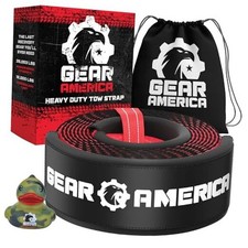 GearAmerica Heavy Duty Tow Strap 3"x8' - Tree Saver Winch with 35,053 lbs
