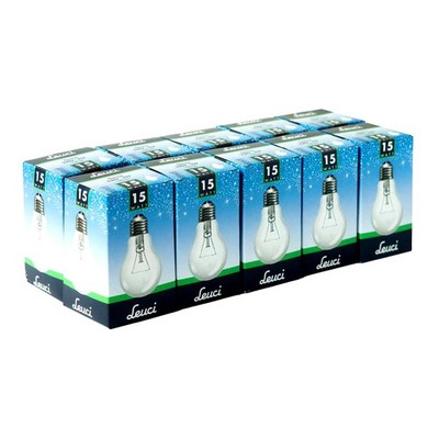 10 x Leuci Glühbirnen A60 15W E27 klar Glühlampen 15 Watt warmweiß dimmbar
