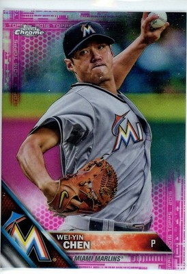 2016 Topps Chrome - Wei-Yin Chen #173 Pink Refractor