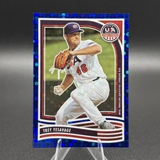 Trey Yesavage 2024 Panini USA Stars & Stripes Blue Disco Rookie /149 Blue Jays