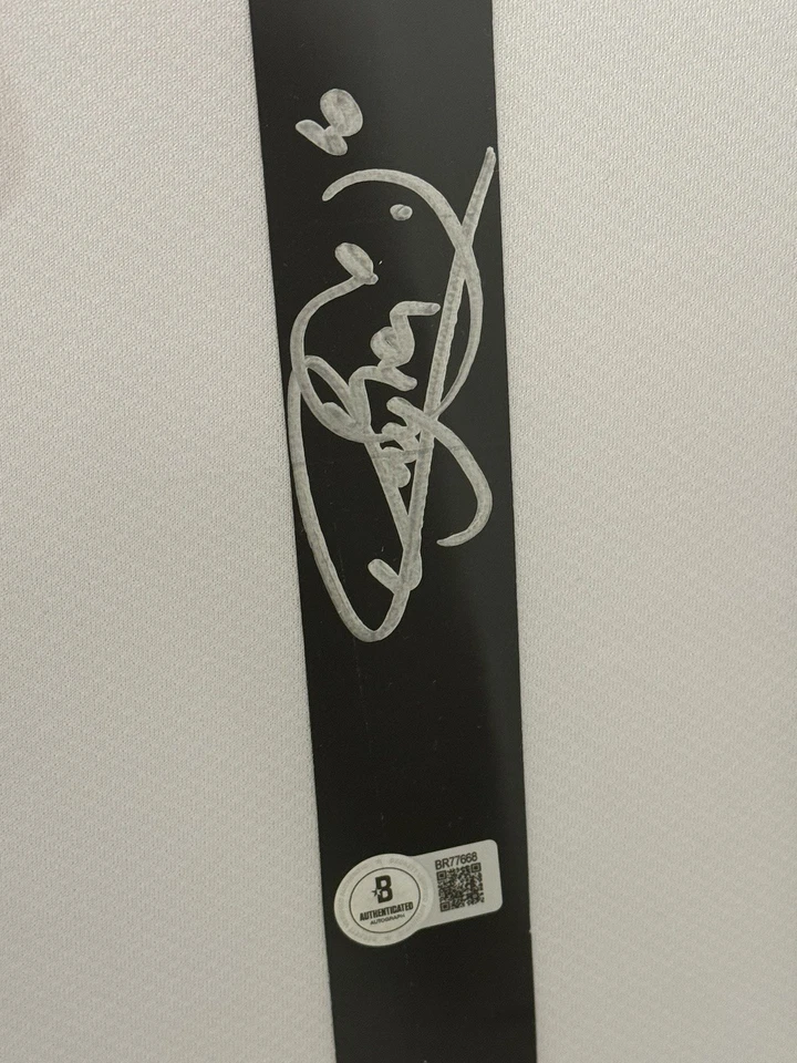 Neymar Jr Signed Jersey Framed W/ BAS COA Santos White Auto Display - Image 3 of 3