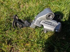 Deragliatore Mech Posteriore Shimano Deore LX RD-M571 MTB Mega 9 Velocità Gabbia Lunga