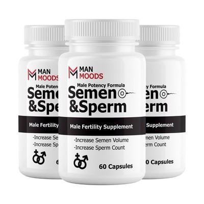 (3 Pack) Semen & Sperm Male Fertility Supplement Increase Volume & Count 60cts