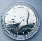1970-S Silver JFK Half $ ~ Fresh From Proof Set ~ Semi-Key ~ Lite Toning ~ F95
