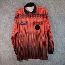 Official Sports International NISOA Soccer Referee Jersey Mens Orange Black