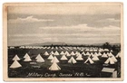 NB Card Military Camp Sussex New Brunswick Tents WW2 Era