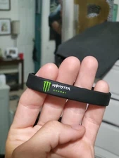 Monster Energy Official Collectible - Wristband Silicone Rubber Band Wrist Black