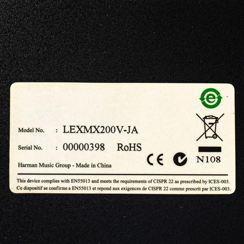 Lexicon MX200 Reverb & Multi-Effects Rack Unit with Power Supply - Picture 10 of 10