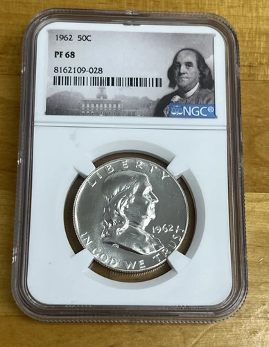 1962 Franklin Half Dollar PF 68 NGC