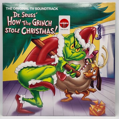 Dr Seuss How The Grinch Stole Christmas Vinyl Soundtrack Exclusive Green LP