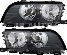 For 1999-2001 BMW 3 Series Headlight Halogen Set Driver and Passenger Side