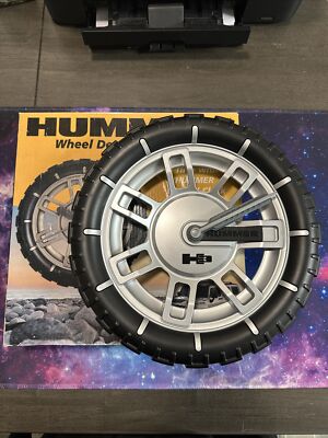 Hummer H3 Wheel Design Wall Clock, New Open Box Tested And Working