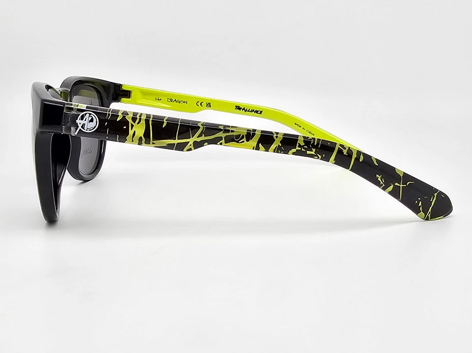 Dragon The Alliance KAJ LL 001 Black Yellow Splatter Frame Grey Lens Sunglasses - Image 4 of 4