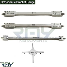 Orthodontic Bracket Placement Positioning Head Height Gauge Dental Instruments