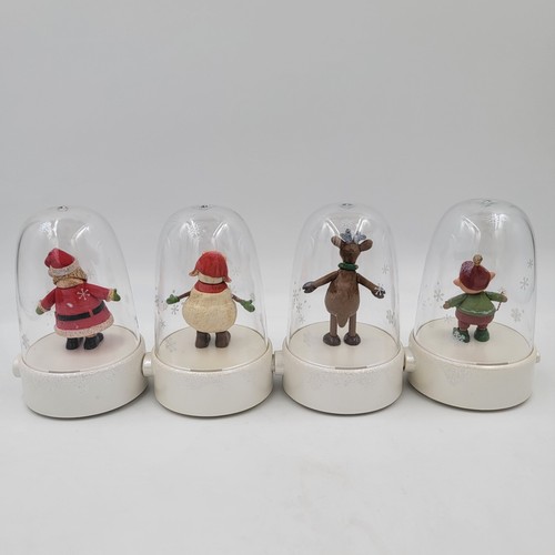 Hallmark Happy Tappers 2008 Set of 4 All Tested and Working Elf Santa Snowman - Picture 2 of 15