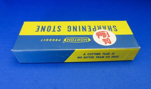 NORTON VTG MB6 INDIA Sharpening Stone 6X2X1 1950's Made In USA UNUSED COND.#5 - 第 3/12 張圖片