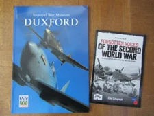 IMPERIAL WAR MUSEUM  DUXFORD guide (SPITFIRE COVER) + FORGOTTEN VOICES WWII