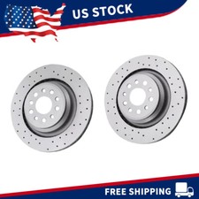 2x 670031597 Rear Brake Rotors For 2014-2016 Maserati Ghibli S Sq4