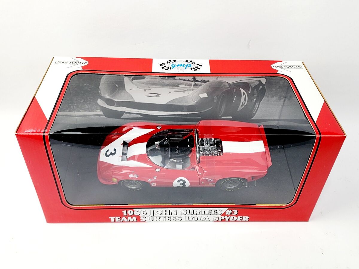 GMP 1966 JOHN SURTEES #3 LOLA SPYDER 1/18 SCALE VERY NICE IN GMP 1966 JOHN SURTEES #3 LOLA SPYDER 1/18 SCALE VERY NICE IN