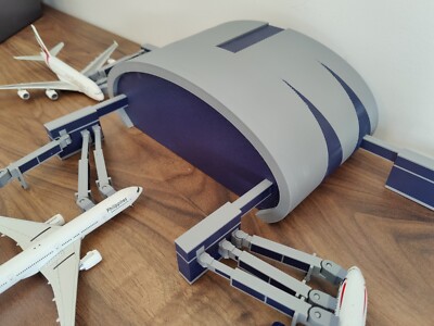 DUBAI DXB AIRPORT TERMINAL BUILDING + EXTENDING BRIDGES Model 1