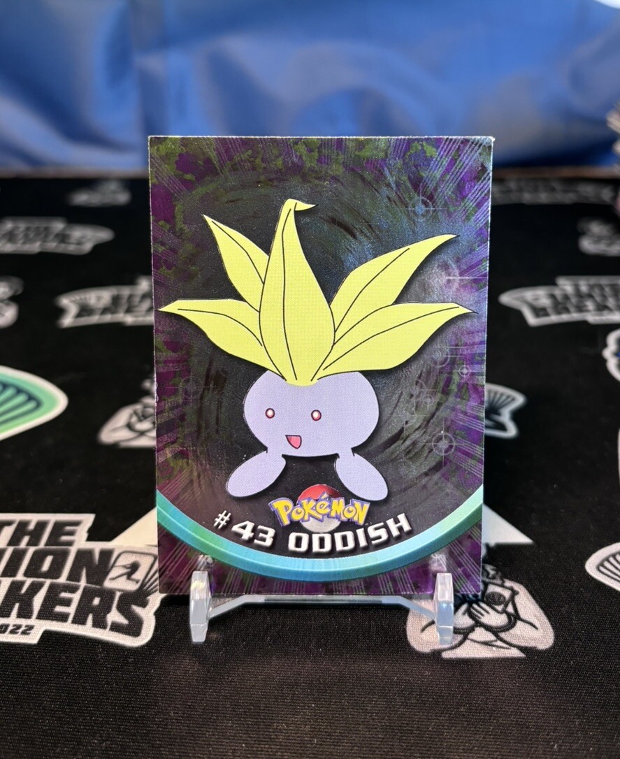 1999 topps Pokemon TV Animation Edition Series 1 Foil #43 Oddish