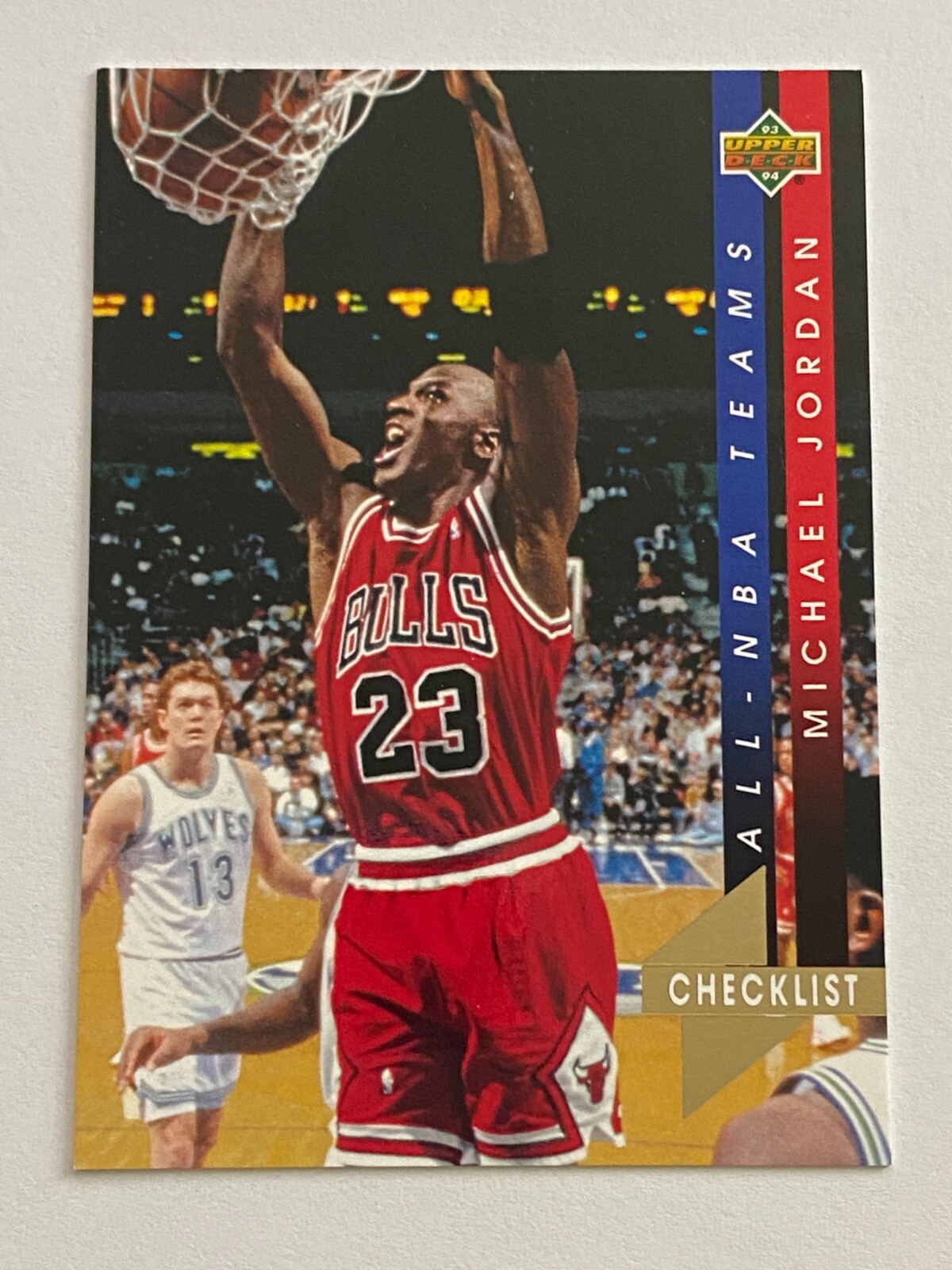 🏀 1992-93 Upper Deck Basketball All NBA Team Insert #AN15 Michael JORDAN 🏀