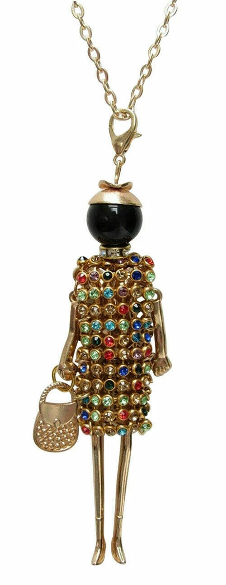 Gold doll pendant sale