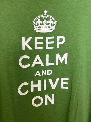 Chive Tees Shirt Mens Extra Large Green Royal Crown KCCO Chive On Classic