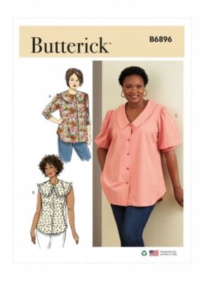 Butterick Schnittmuster 6896 W3 (30W-32W-34W-36W-38W)