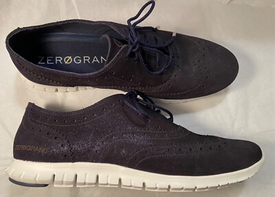 Cole Haan Zero Grand Sneakers Womens Size 9.5 B Navy Blue Perforated Shoes